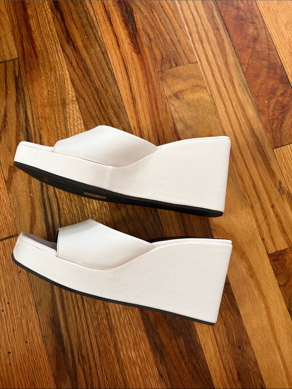 Simon Miller Level Wedge Slides White 36 - Picture 6 of 10